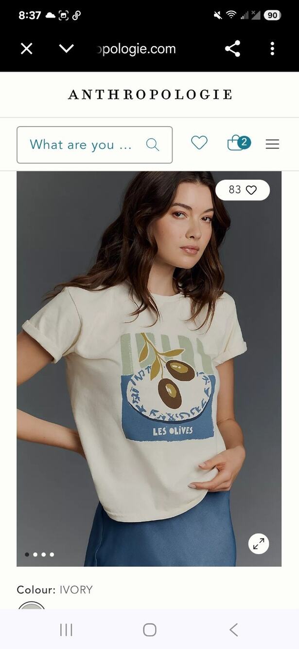 By Anthropologie Les Olives T-Shirt Med